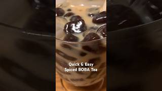 Spiced BOBA Tea  easy Boba with Indian Chai Black Tea [upl. by Ahsiuq]