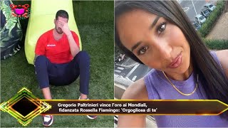 Gregorio Paltrinieri vince loro ai Mondiali fidanzata Rossella Fiamingo Orgogliosa di te [upl. by Nickerson304]