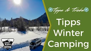 Wohnmobil Wintercamping  Meine besten Tipps für ein warmes Reisemobil [upl. by Cordier]