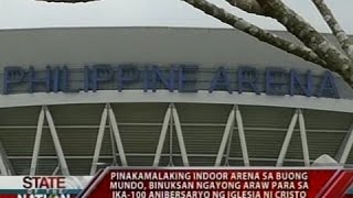 SONA Pinakamalaking indoor arena sa buong mundo binuksan ngayong araw [upl. by Okimuy]