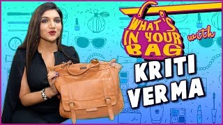 Kriti Verma Handbag Secret Revealed  What’s In Your Bag  TellyMasala [upl. by Waligore]