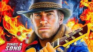 Arthur Morgan Sings Old Town Road FT John Marston RDR2 AI Game Lil Nas X Parody [upl. by Yanad]