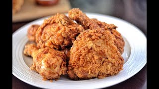 HOW TO MAKE THE BEST SOUTHERN FRIED CHICKEN  CRISPY FRIED CHICKEN RECIPE [upl. by Wrench123]