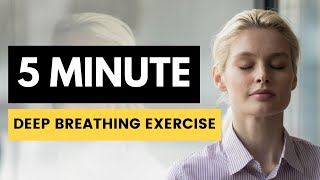 Diaphragmatic Breathing 5 Minute Deep Breathing Exercise for Beginners  Ep27 [upl. by Sidnal]