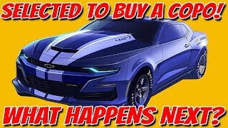 I was selected to buy a COPO Camaro Heres what it is like [upl. by Zoa]