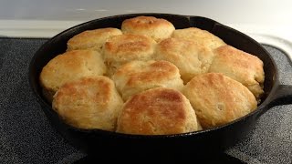 Southern Angel Biscuits Mamaws Recipe too Cook em Up in a Cast Iron Skillet [upl. by Iroj372]