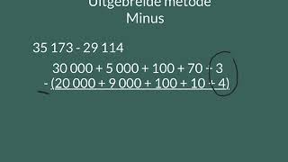 Uitgebreide metode Minus Graad 5 [upl. by Rosel]