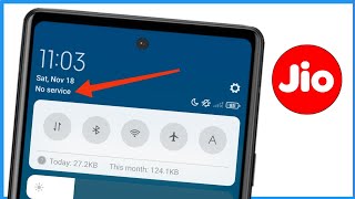 Jio Sim Card Showing No Service  Jio Sim No Service Problem [upl. by Sane]