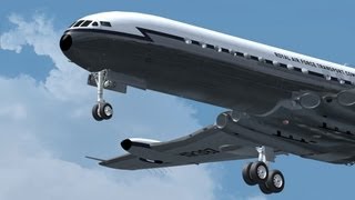 Just Flight  Comet Jetliner  Model Details  FSX Gameplay HD [upl. by Branscum]