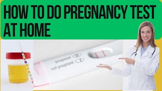 How to do Pregnancy Test at Home [upl. by Lundquist]