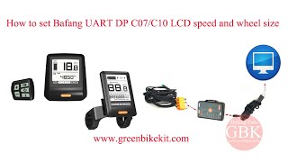 how to set Bafang UART DP C07C10 display wheelsize and speed [upl. by Sharleen559]