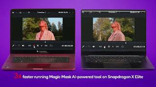 Snapdragon demo AI accelerated video editing [upl. by Suivatram]