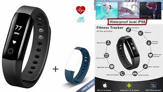 Vigorun 4 Fitness Armband  Bester Fitness Tracker mit Herzfrequenz Überwachung [upl. by Ethelind846]