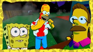 NED FLANDERS FICOU MALUCO Jogo de TERROR dos SIMPSONS [upl. by Larine853]