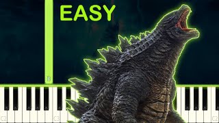 GODZILLA´S THEME  EASY Piano Tutorial [upl. by Itram]