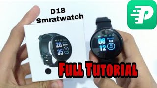 FitPro Tutorial  D18 FitPro Smart Watch Full Tutorial Video  How To SetUp FitPro Smart Watch [upl. by Arnon402]