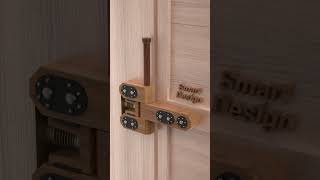 Heavy Duty Slide Door Auto Close Wooden Lockshotsvideo machine design doorlock [upl. by Phoebe]