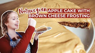 Norwegian Apple Cinnamon Cake with Brown Cheese Frosting [upl. by Dichy]