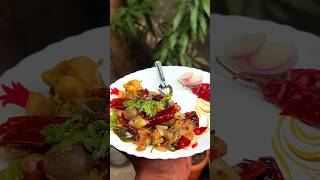 Chicken Chinthamani 🐓🥘chicken chinthamanichicken cooking villagestyle 90s foodie [upl. by Attirehs]