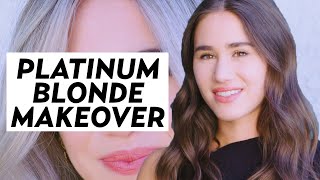 Going Platinum Blonde in One Day MAKEOVER [upl. by Lillith]