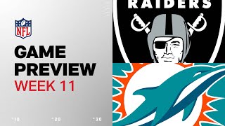 Las Vegas Raiders vs Miami Dolphins  2024 Week 11 Game Preview [upl. by Adey]