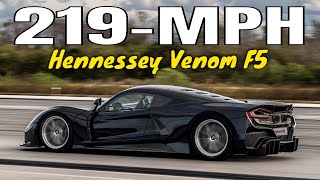 Hennessey Venom F5 219 MPH Half Mile Run [upl. by Ahsoet]