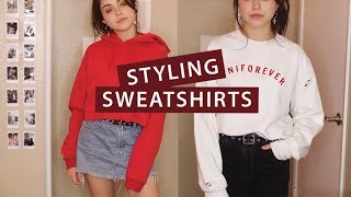 How to Style Sweatshirts amp My Collection [upl. by Mcconnell]