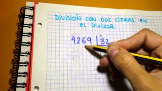 División con dos cifras en el divisor [upl. by Levina]