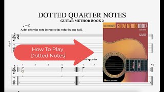 How To Play Dotted Notes  Hal Leonard Guitar Method Book 2 [upl. by Frieder]