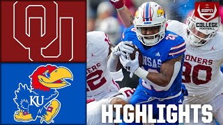 Oklahoma Sooners vs Kansas Jayhawks  4th Quarter Highlights [upl. by Bradan]