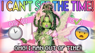 I CANT SEE THE TIME for EVERY ROUND in DRESS TO IMPRESS REALLY HARD CHALLENGE ⏱ Roblox [upl. by Daffie]