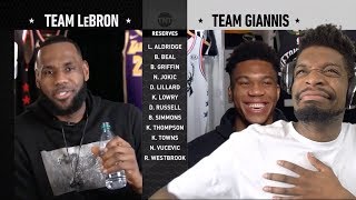 LEBRON IS A GENIUS 2019 NBA ALLSTAR DRAFT  Team LeBron vs Team Giannis [upl. by Akemor226]