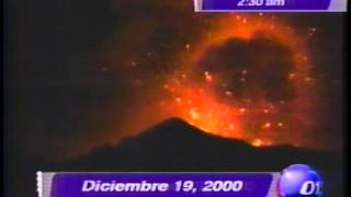 El despertar del volcán Popocatépetl diciembre de 2000 [upl. by Ilowell502]