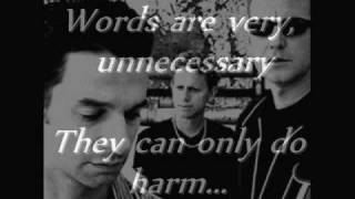 Depeche Mode  quotEnjoy The Silencequot Lyrics [upl. by Somar752]