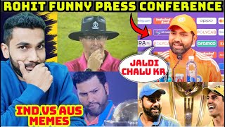 ROHIT SHARMA PRESS CONFERENCE 😂😂 INDIA VS AUSTRALIA FINAL  RICHARD KETTLEBOROUGH [upl. by Adeuga327]