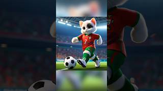 Kitten playing excellent football cat kitten catlover cutecat smartcat catshorts cattales [upl. by Louella663]