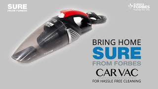 Eureka Forbes  Sure from Forbes Car Vac Vacuum Cleaner  Demo Video [upl. by Roux588]