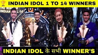 Indian Idol All season Winners  Indian Idol season 14 Winner  Indian idol season 1 To 14 Winner [upl. by Niatsirk376]