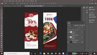 Hướng dẫn thiết kế standee ẩm thực bằng Photoshop cách đơn giản và đẹp [upl. by Alita]