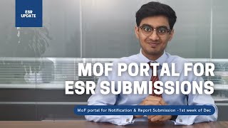 Update on MOF Portal for ESR  Report amp Notification Submission  Ministry Of Finance  UAE Online [upl. by Aural]