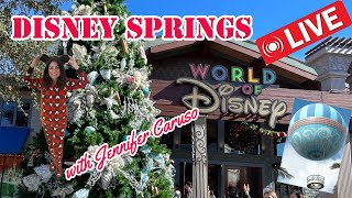 🔴 LIVE Disney Springs Christmastime with Aerophile Balloon Ride [upl. by Alvan]