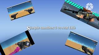 simple sandbox 3 vs real life weapon [upl. by Gnut]