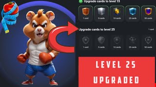 Hamster Kombat Level 25 Cards Upgrade New Achievement Task 2 August Level 25 Hamster Kombat [upl. by Lorola438]