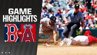 Red Sox vs Angels Game Highlights 4724  MLB Highlights [upl. by Kosse]