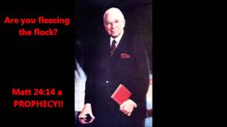 Matthew 2414 a Prophecy  Art Gilmore amp Herbert W Armstrong [upl. by Josie]