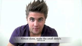 Awesome hair  mens spiky textured hairstyle  Men Hairstyling tutorials Slikhaar TV [upl. by Binette]