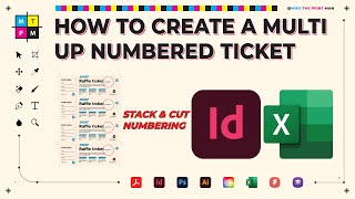 How to Create MultiUp Numbered Tickets in Adobe InDesign [upl. by Haff972]