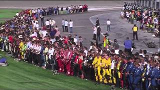 Dan Wheldon Fatal Crash Death Announcement and Salute  Live HD [upl. by Lifton]