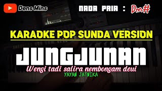 JUNGJUNAN wengi tadi salira nembongan deuiYAYAN JATINKA  KARAOKE POP SUNDA VERSION  NADA PRIA [upl. by Hilario]