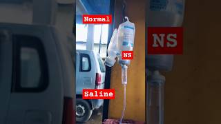 NS saline NS Saline for dog  normal saline normal saline shortsviral ns jmkvet shorts [upl. by Yecal48]